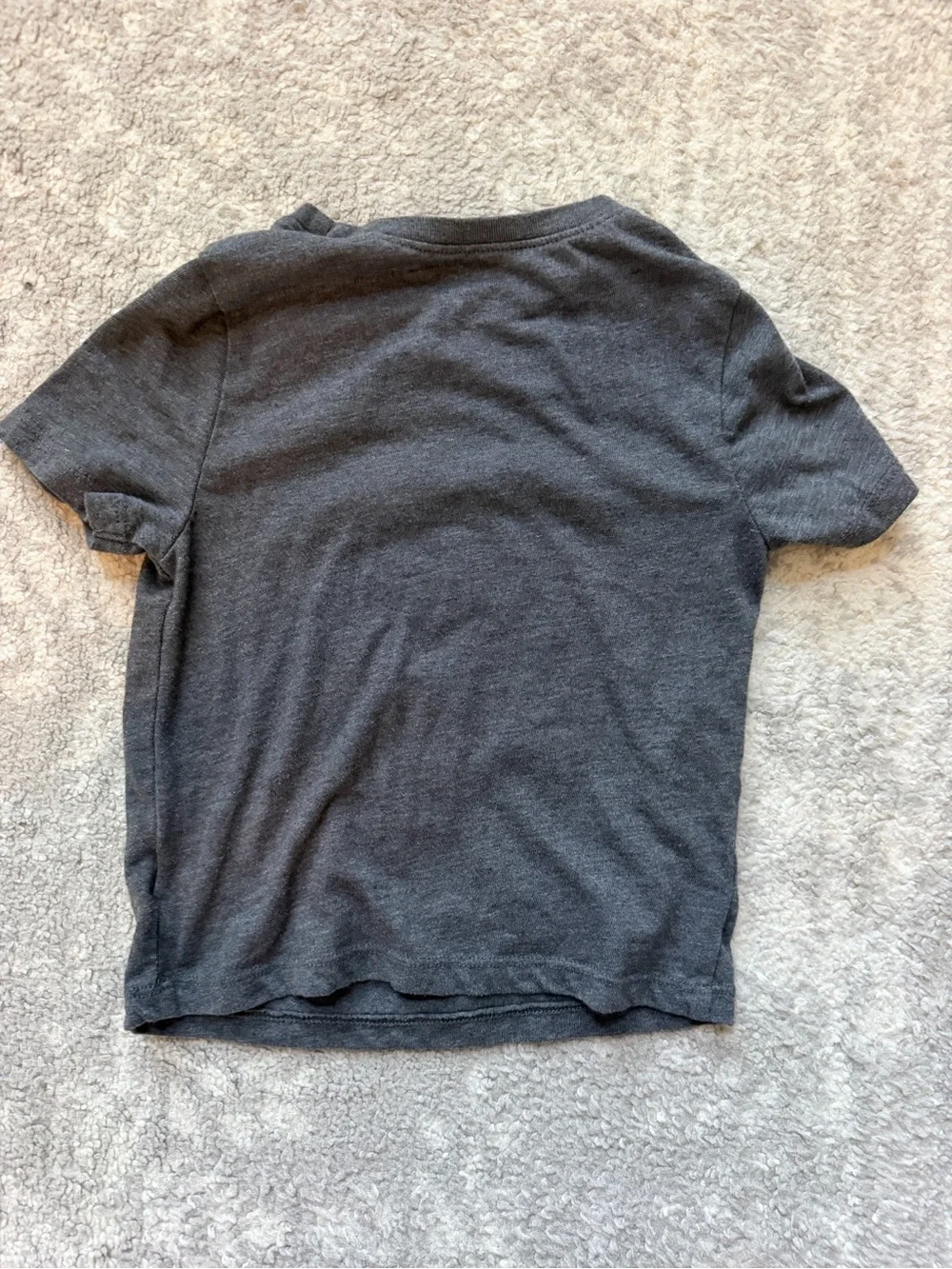 Old Navy Charcoal Mickey Mouse Tee with Red and Yellow Graphic